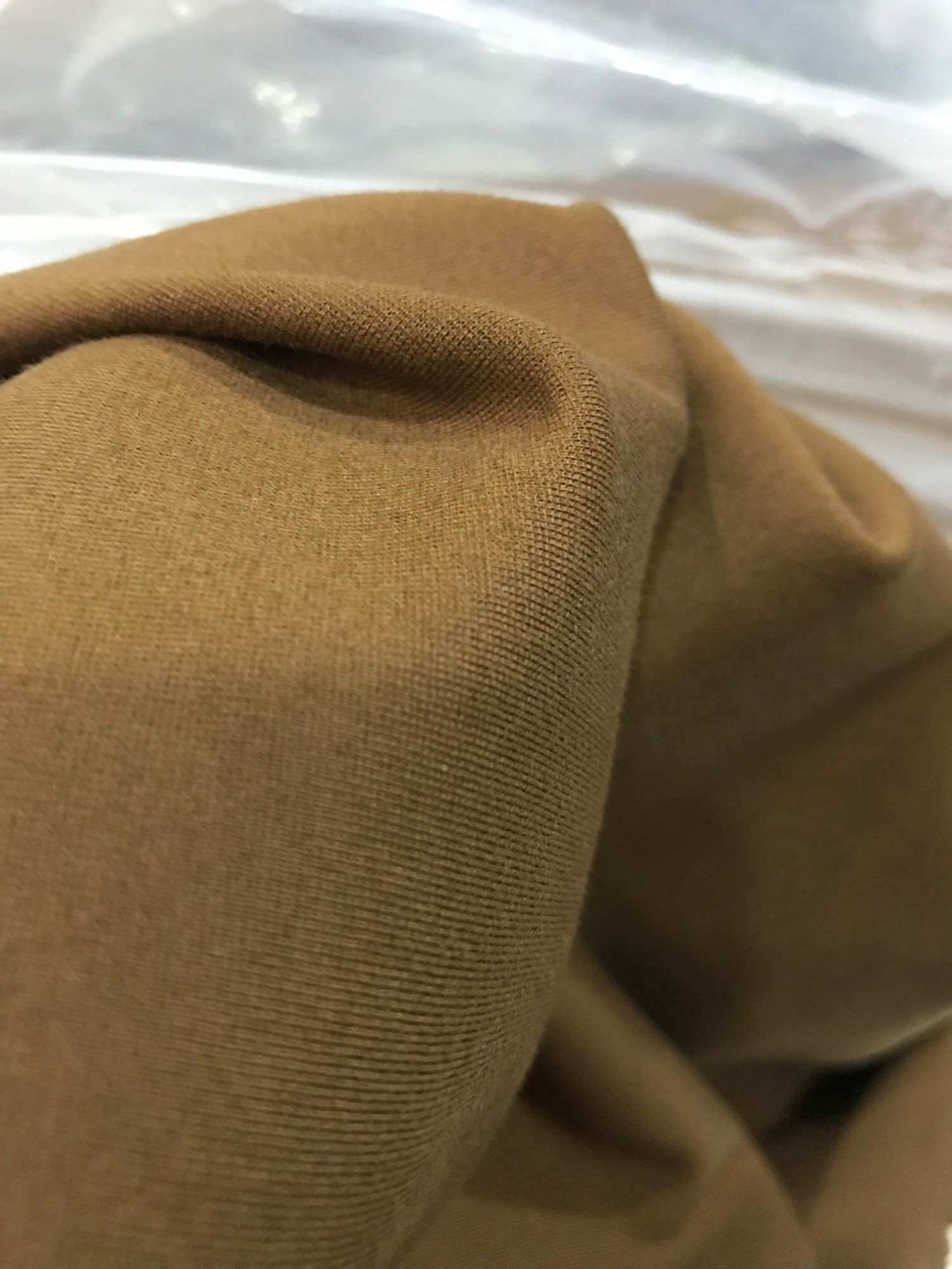 Vải thun cotton Hàn màu nâu hàng loại 1(khổ 1m65)co giãn 4 chiều dày  mềm (không nhão)may đầm váy,đầm body,Quần legging