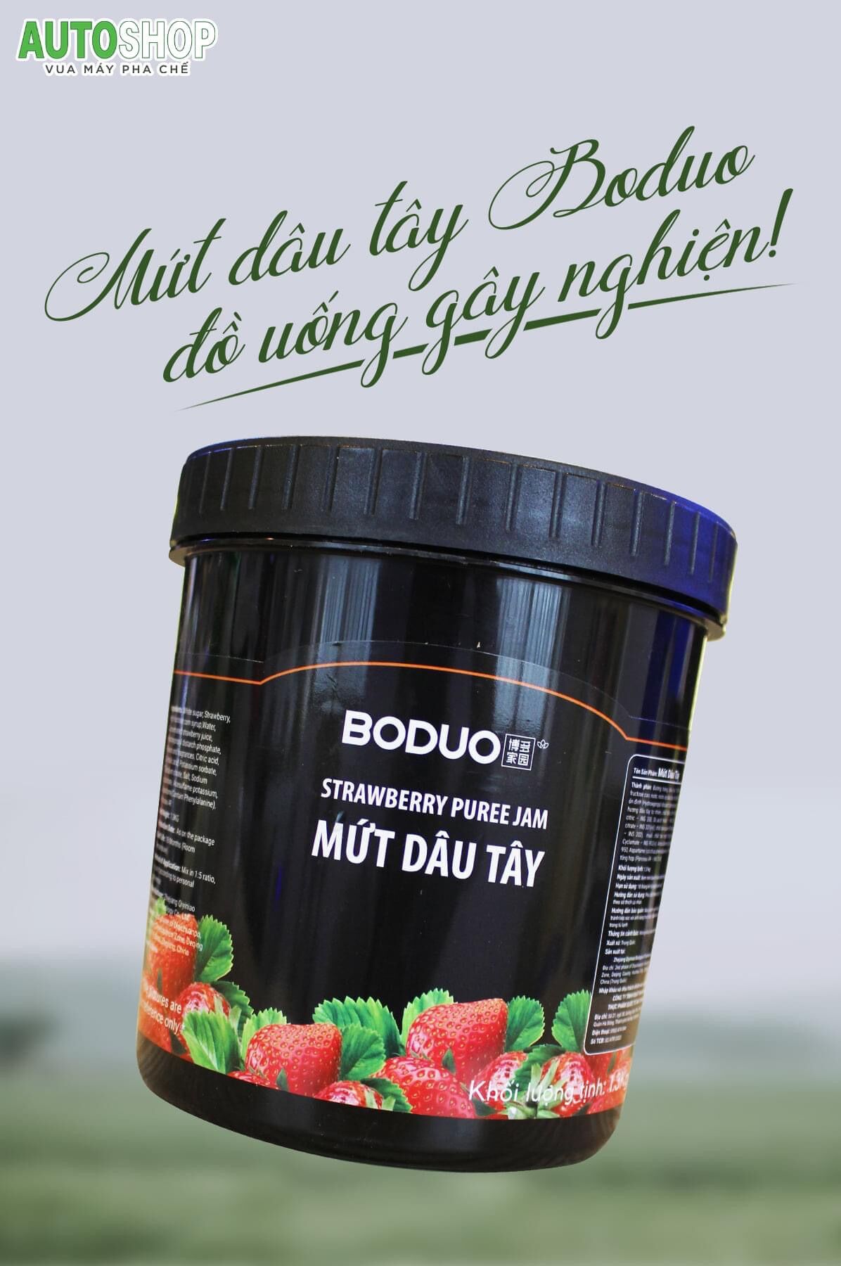 MỨT DÂU TÂY BODUO 1,3kg