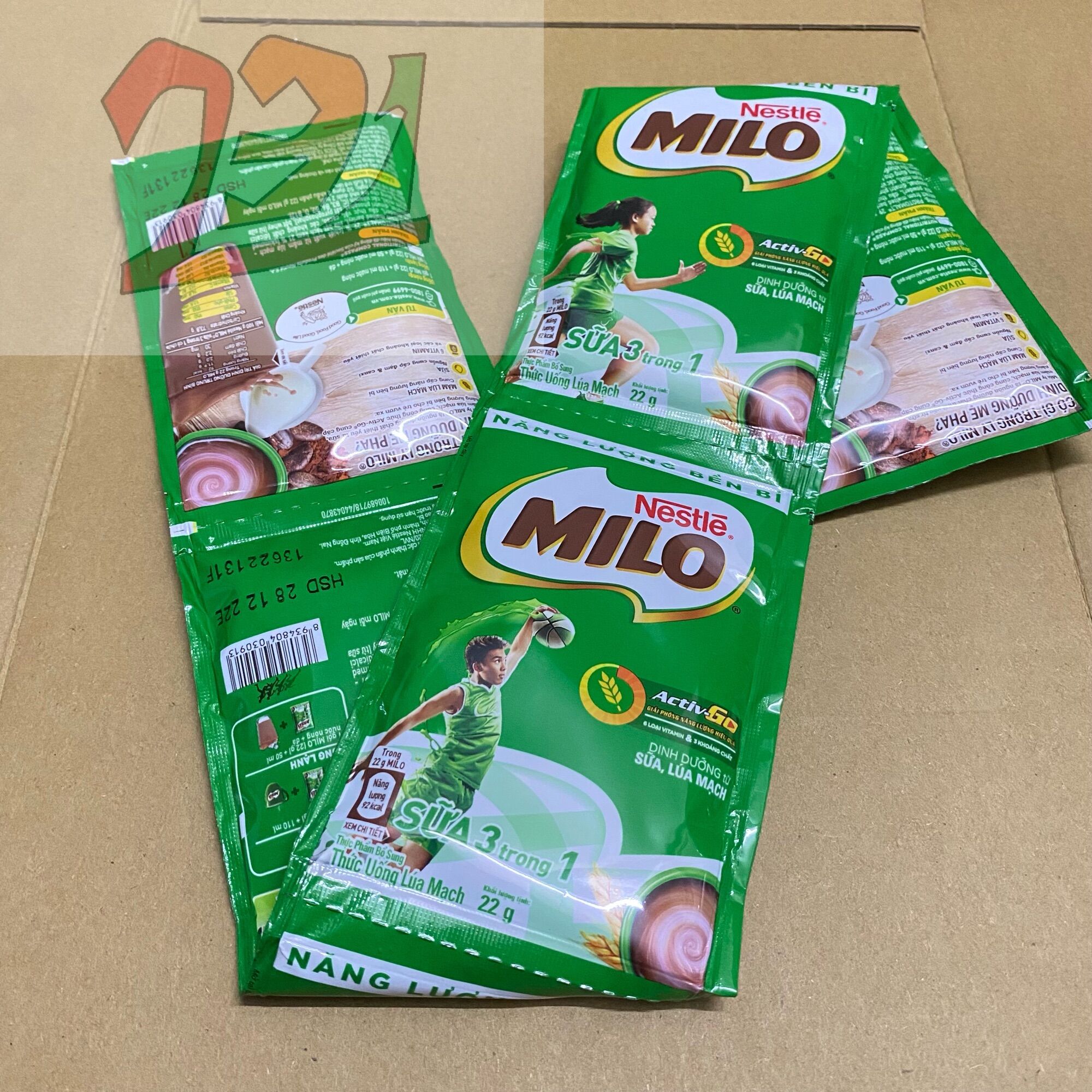 [15 Gói x22g] Bịch Bột Cacao Milo Nestle 3in1
