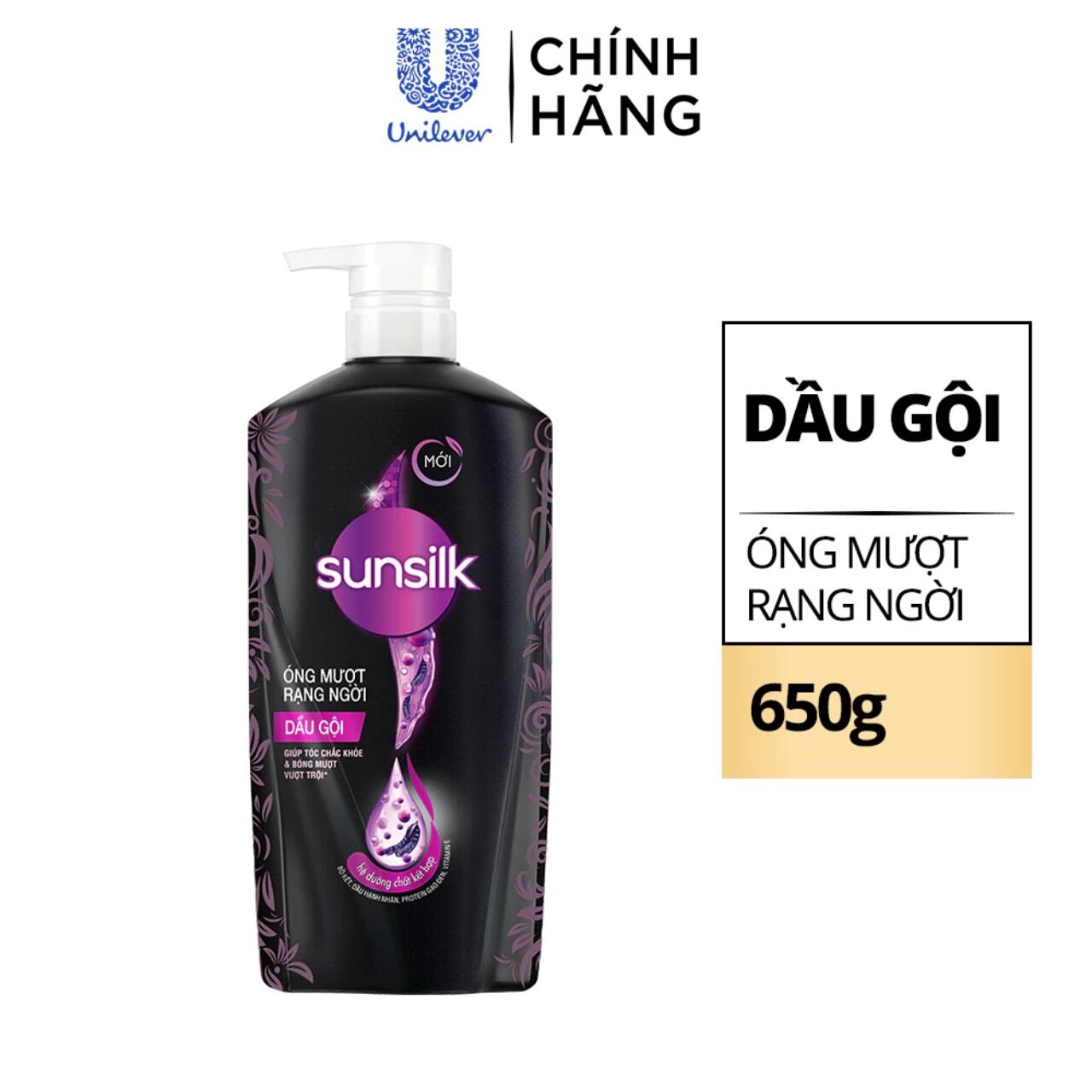 Dầu gội đầu sunsilk mượt tóc 650g