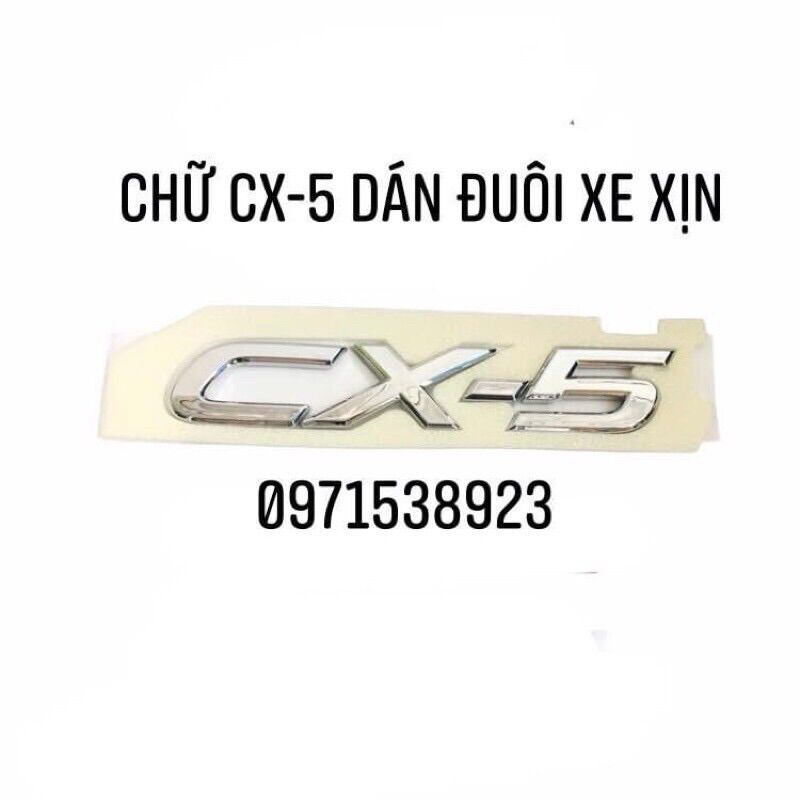Logo chữ dán đuôi xe MAZDA CX-5 dán thân xe hàng xịn cao cấp