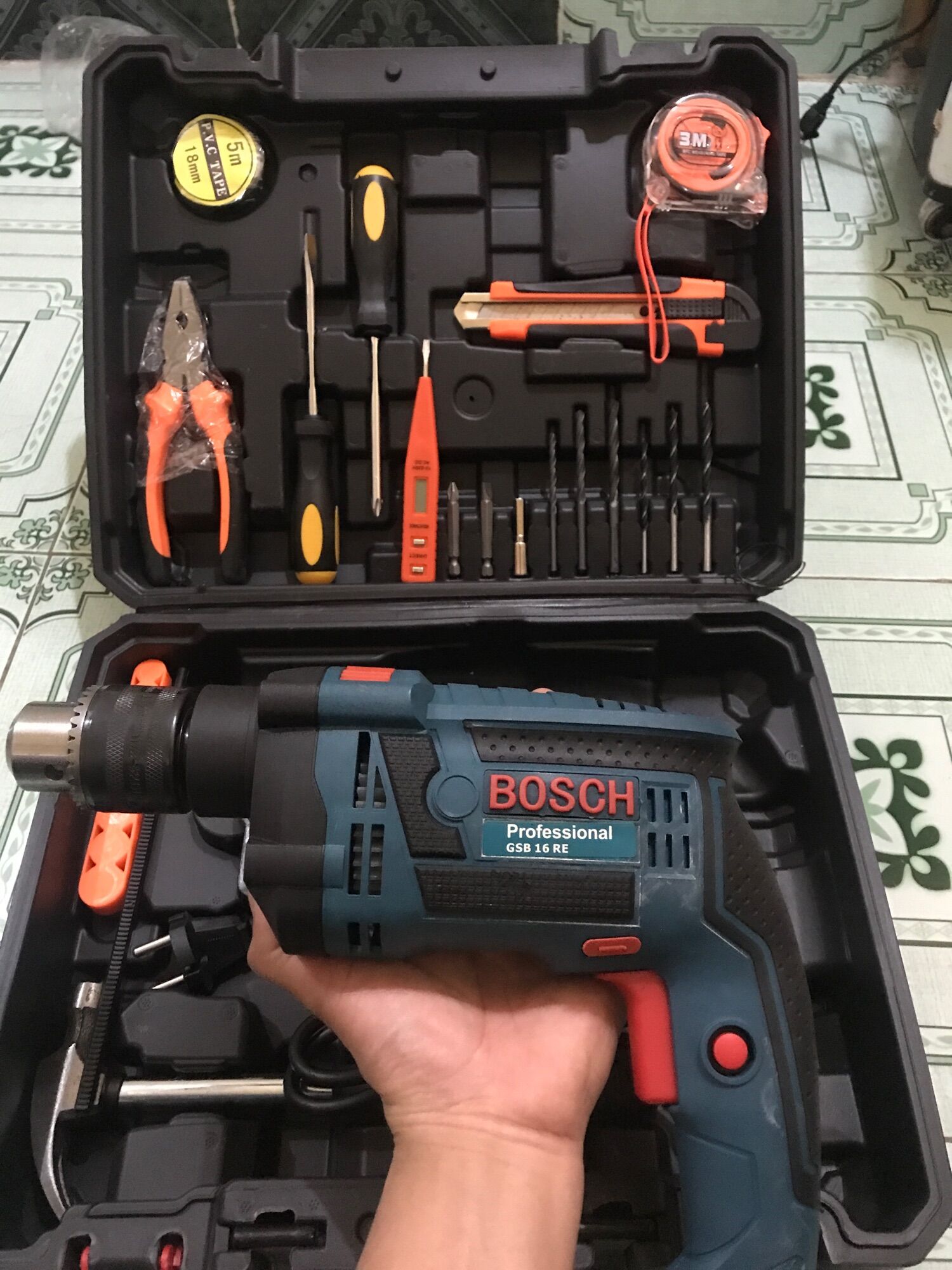 May khoan boss 100 món kèm đồ nghề