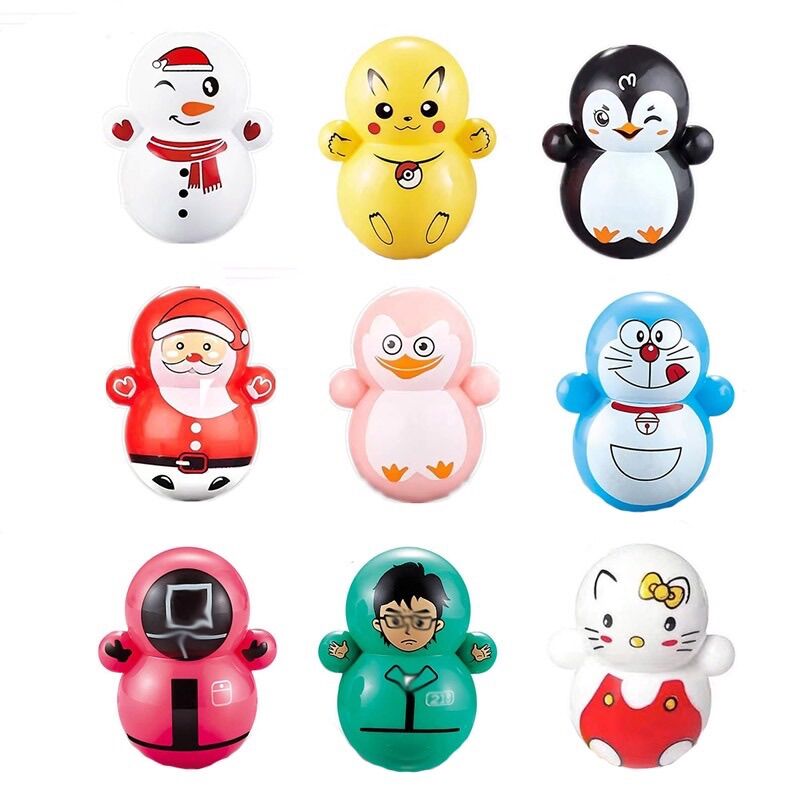 Lật đật squid game mini, đồ chơi lật đật mini cho bé cute