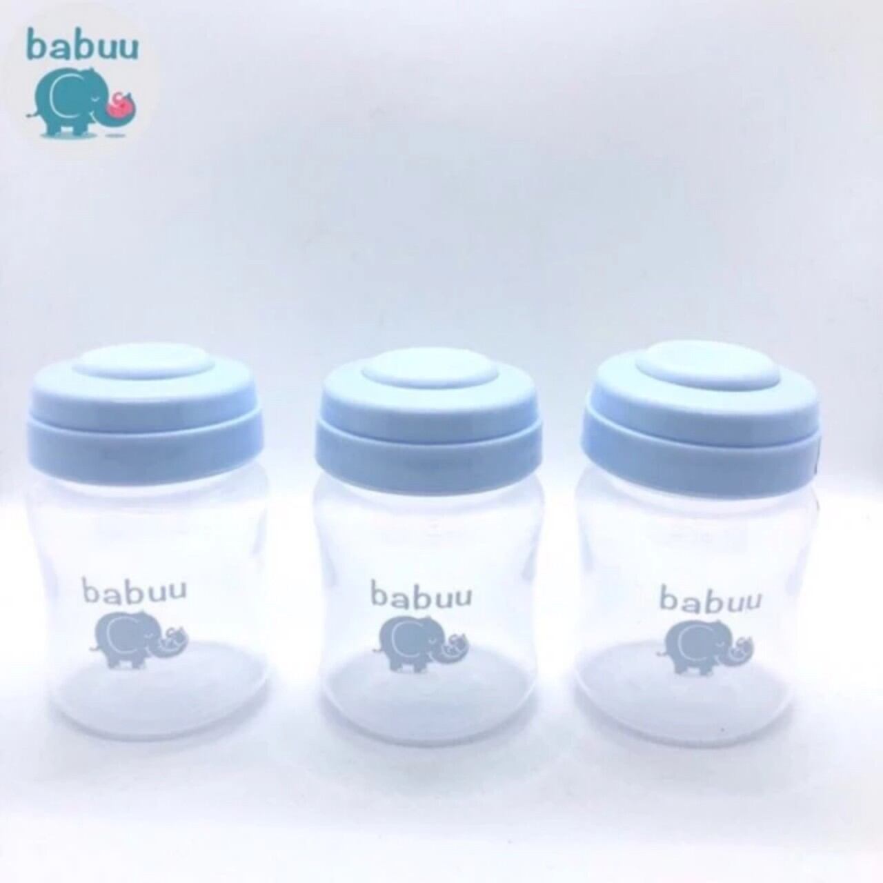 Bộ 3 bình trữ sữa 120ml BaBuu nhật bản