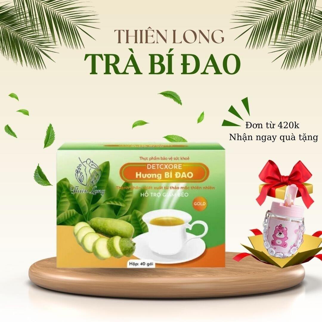 20 gói trà giảm cân bí đao detox NiTishop bí đao giảm cân nhanh Thiên Long