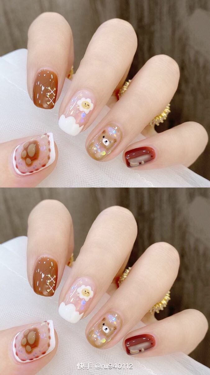 Nailbox móng úp thiết kế hoạ tiết xinh
