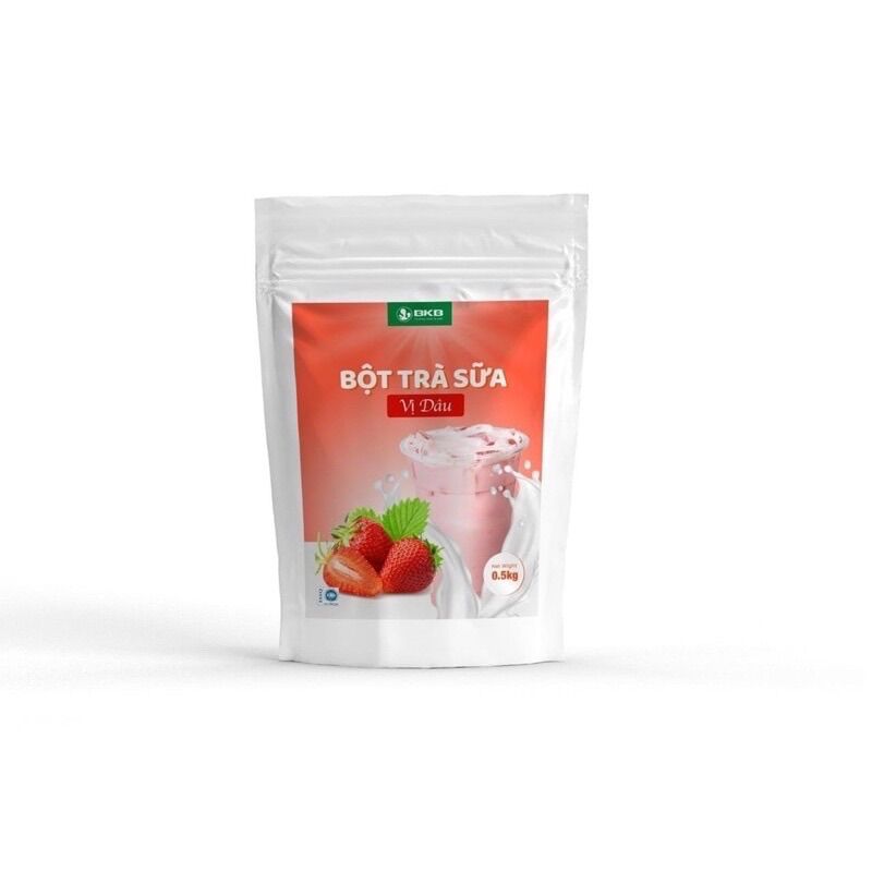 Bột trà sữa pha sẵn bkb vị dâu 500g date 19/7/2022