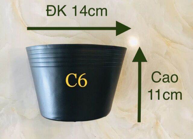Bầu cứng ươm cây c6 kt 14x11cm