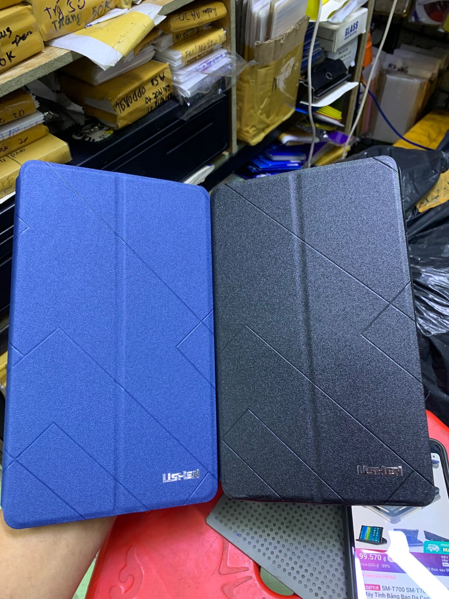 Bao da máy tính bảng Samsung Galaxy Tab S 8.4 T700/T705 thiết kế dựng xem phim nghe nhạc kiểu dáng thời trang