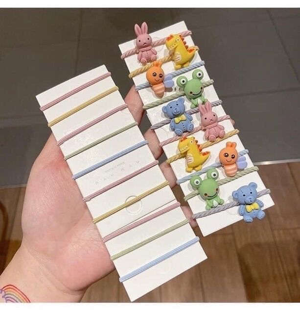 Set 10 Dây buộc tóc cute cho bé