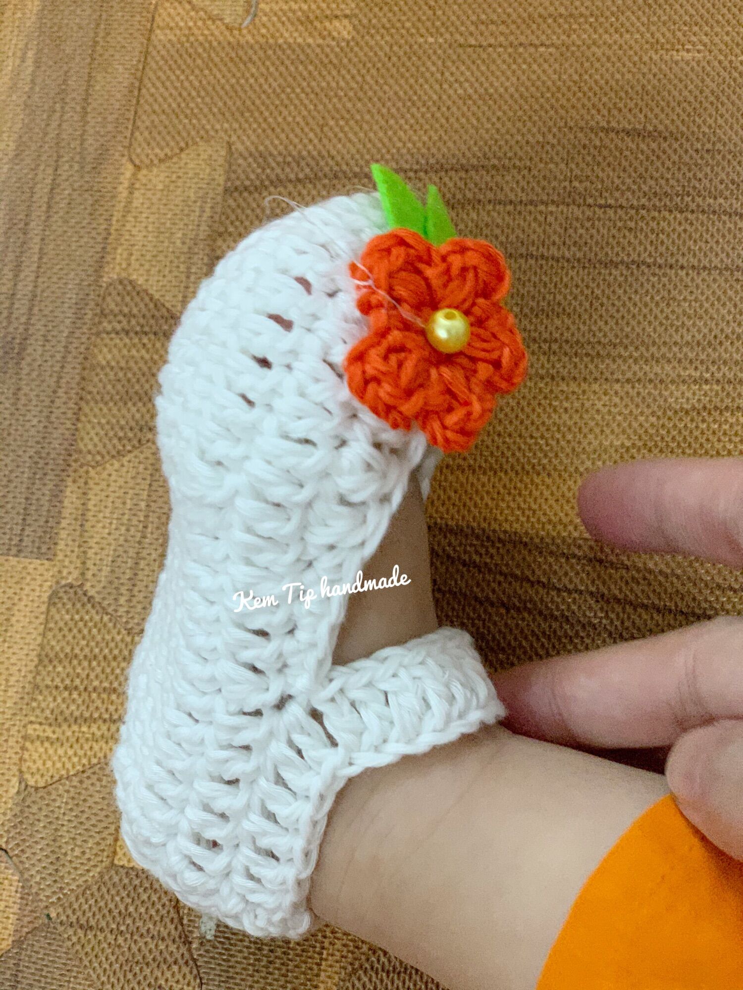 Giày cho bé sơ sinh đến 2 tuổi, giày len handmade đáng yêu