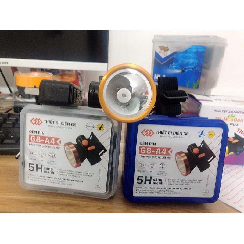ĐÈN PIN ĐỘI ĐẦU G8 – A4 CHIẾU XA SIÊU SÁNG
