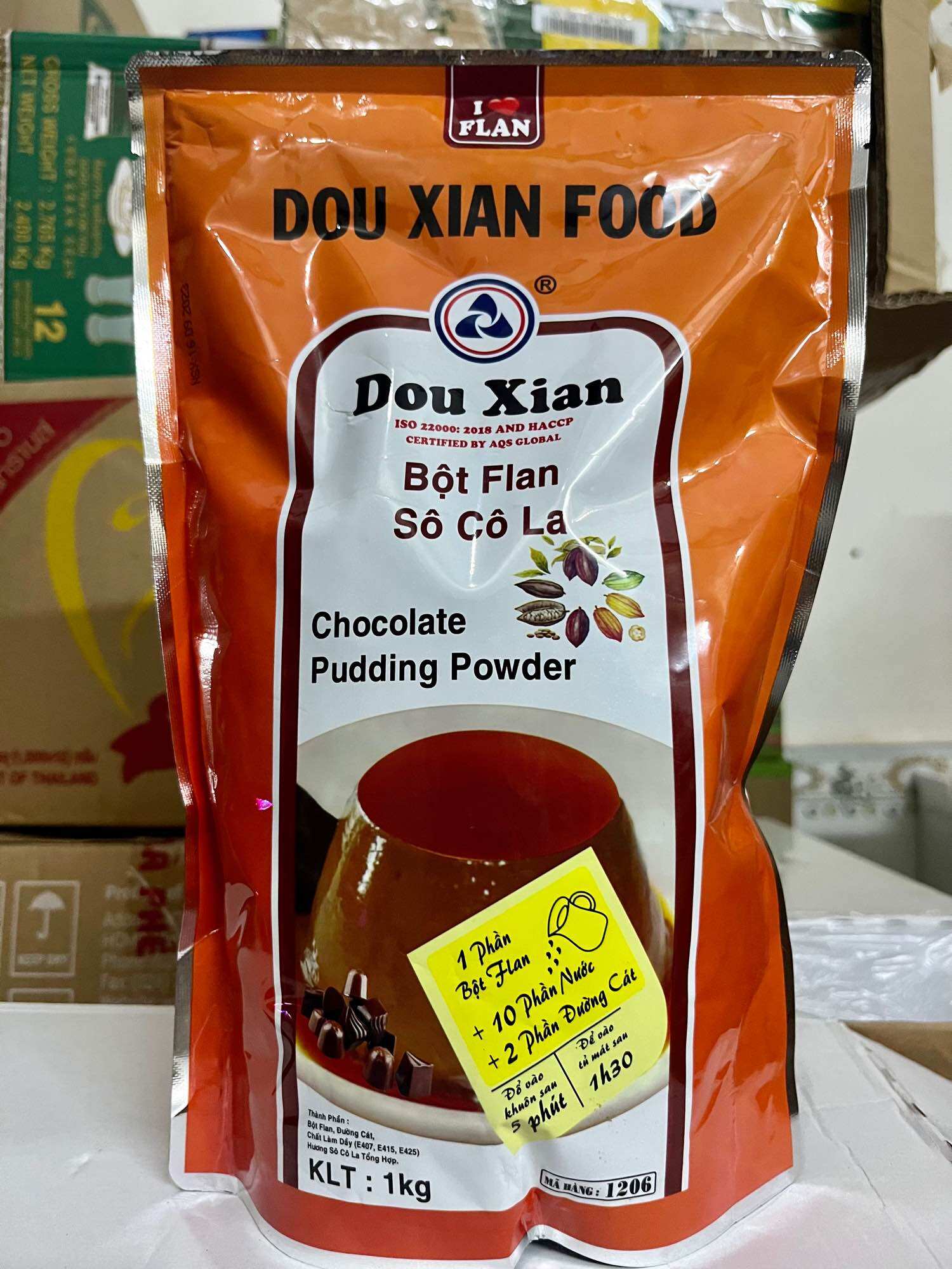 Pudding sô cô la Douxian Gói 1Kg