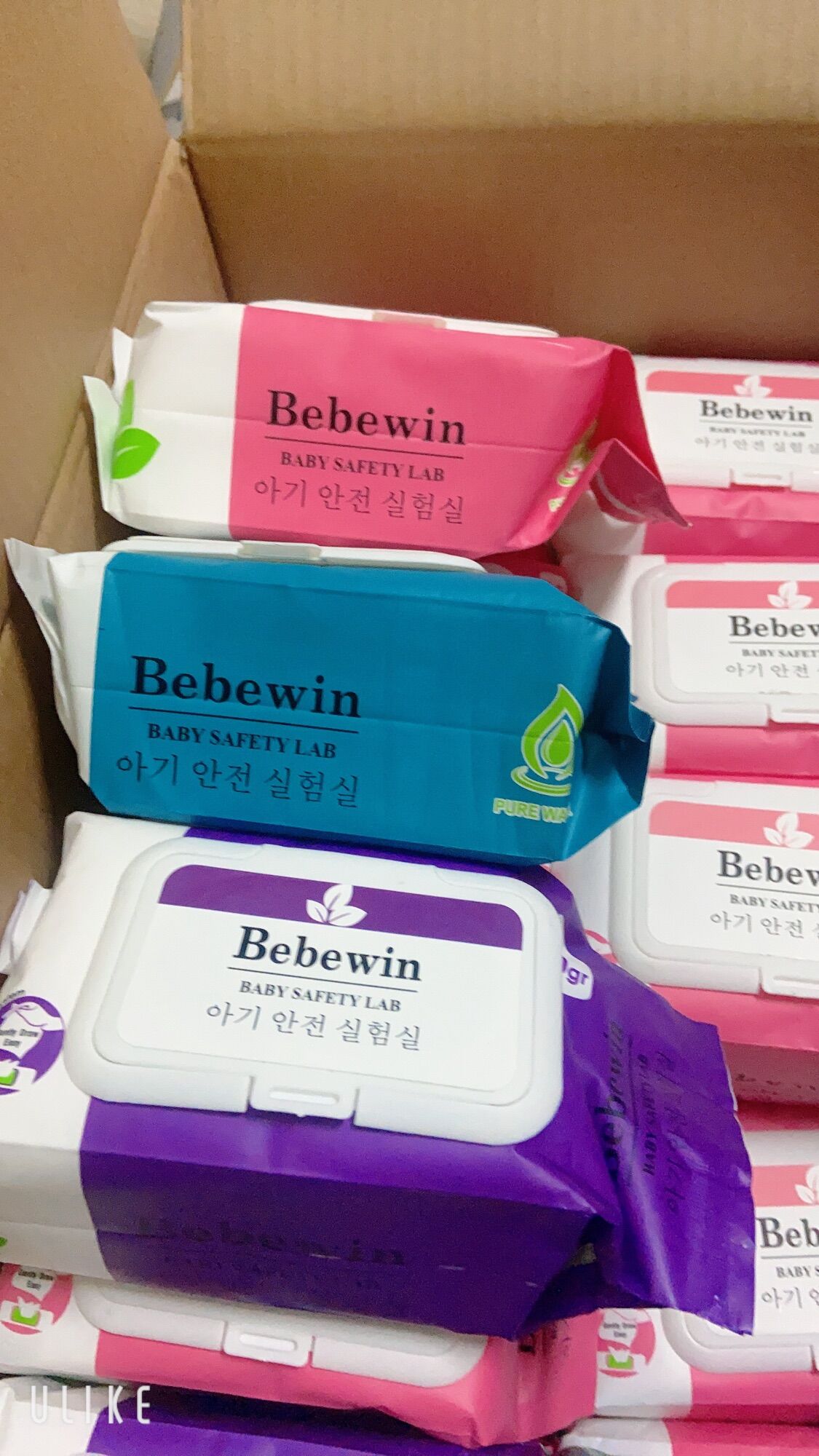 Khăn giấy ướt Bebewin công nghệ Hàn Quốc - không mùi gói 100 tờ