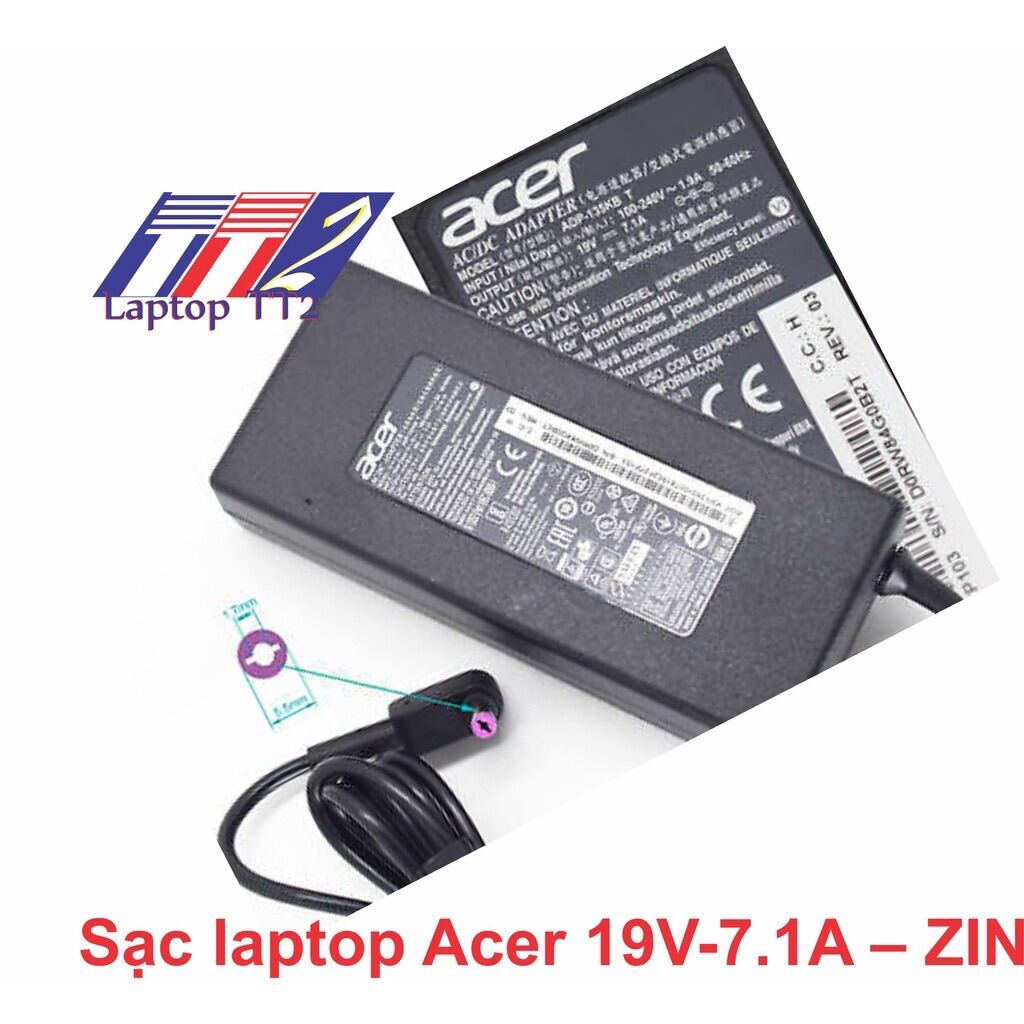 Sạc laptop Acer 19V-7.1A – ZIN .