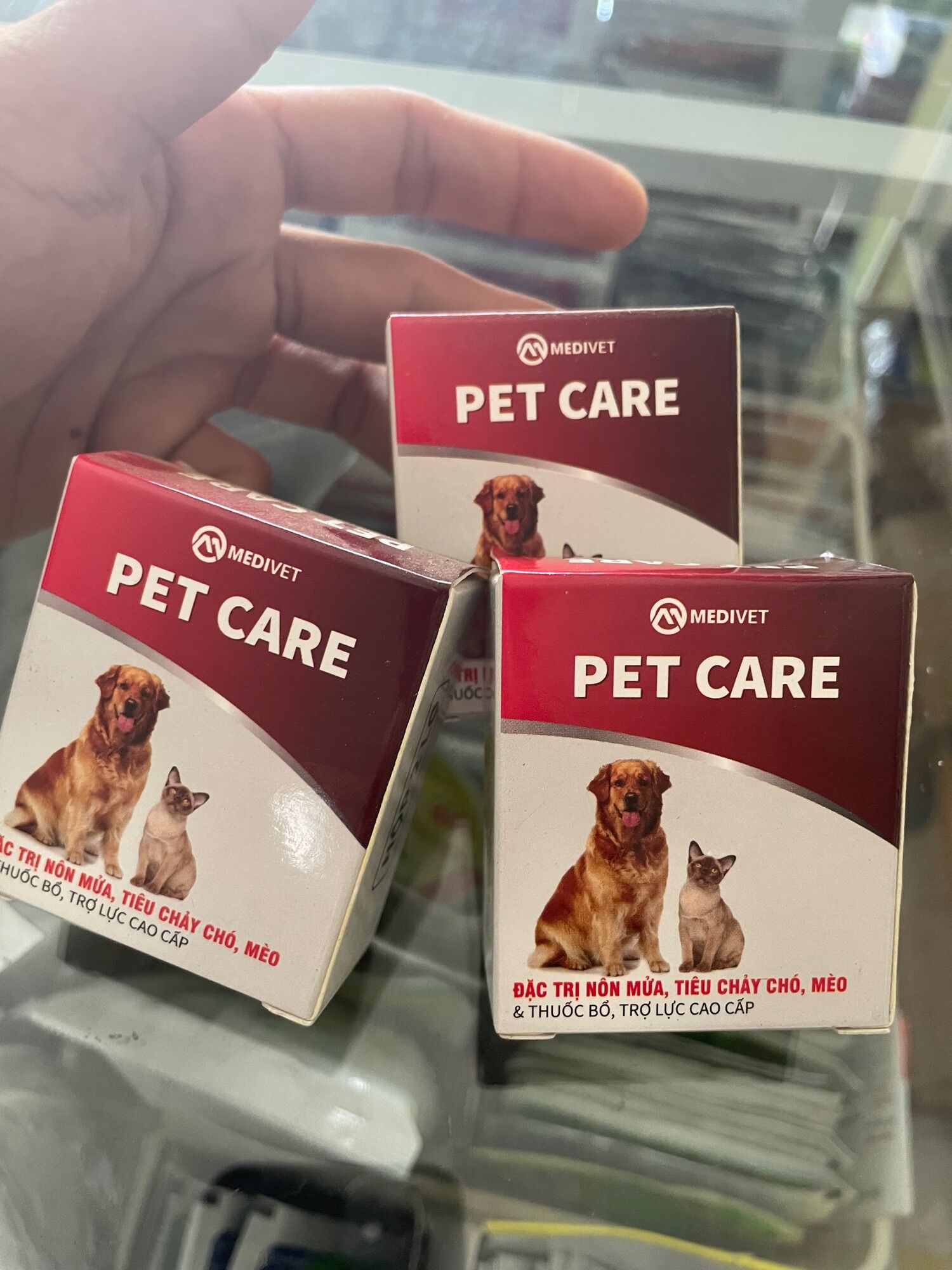 Thuốc tri tiêu chảy chó mèo nôn mửa + thuốc bổ trợ tăng lực cao cấp