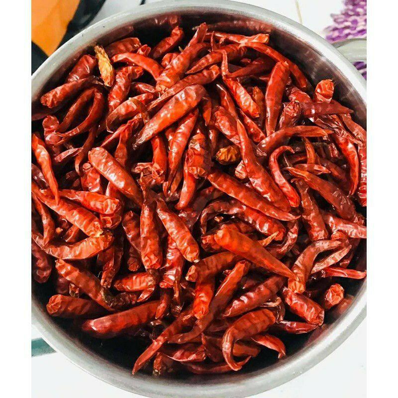 1Kg Ớt Quả khô Đã Bẻ Cuống.