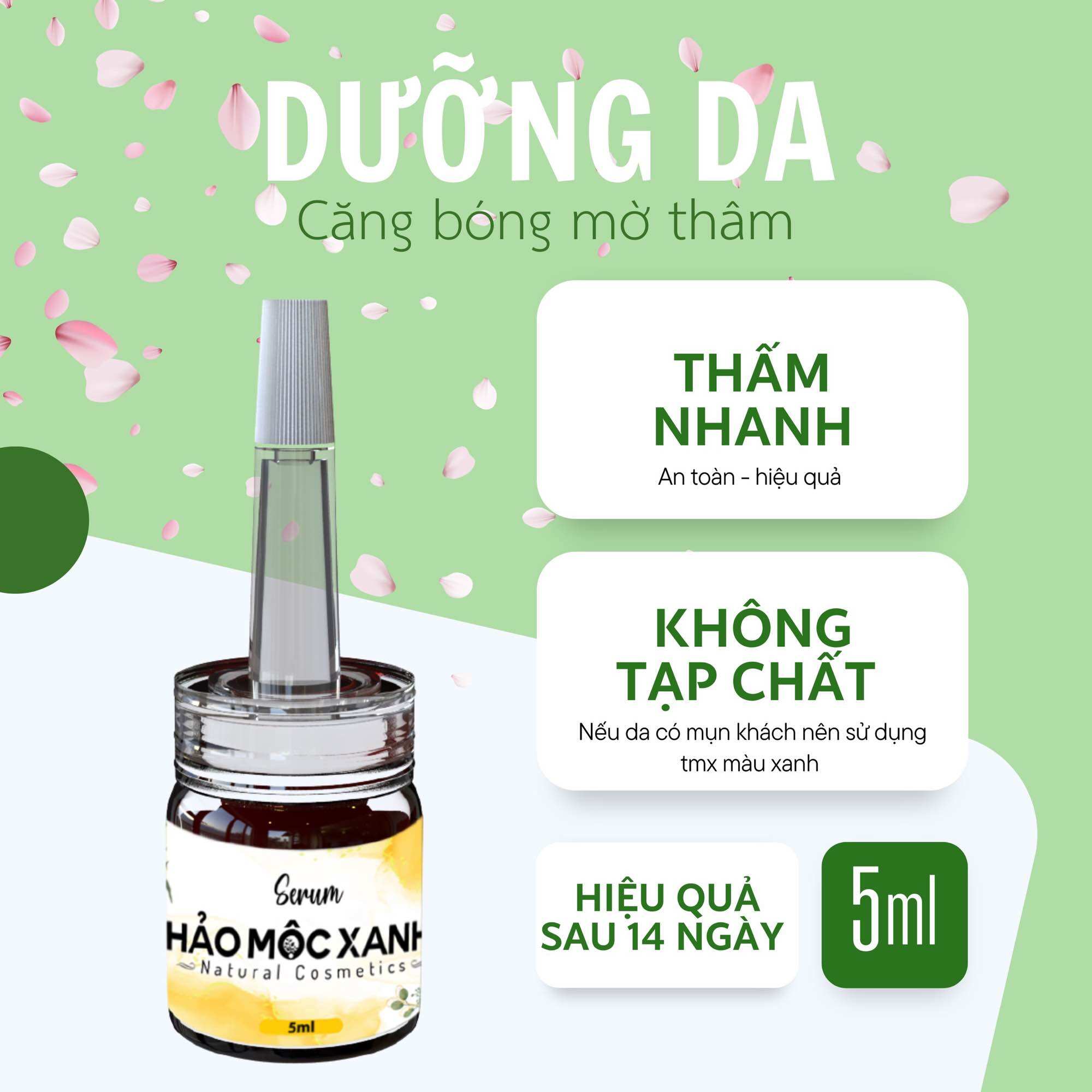 Serum thảo mộc xanh x5 - dưỡng trắng