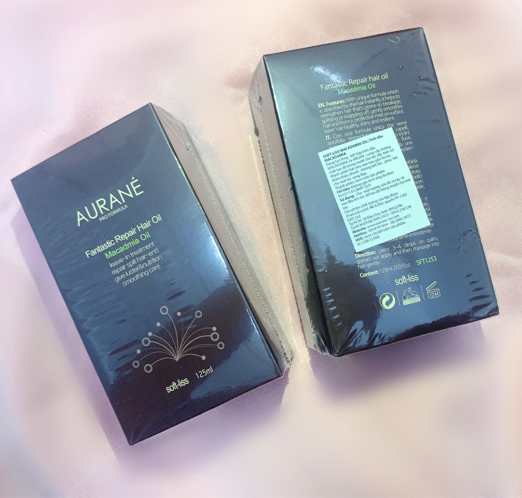 TINH DẦU DƯỠNG TÓC - PHỤC HỒI TÓC AURANE MACADAMIA OIL 125ML ( Hàng chính hãng nhập khẩu từ Pháp)