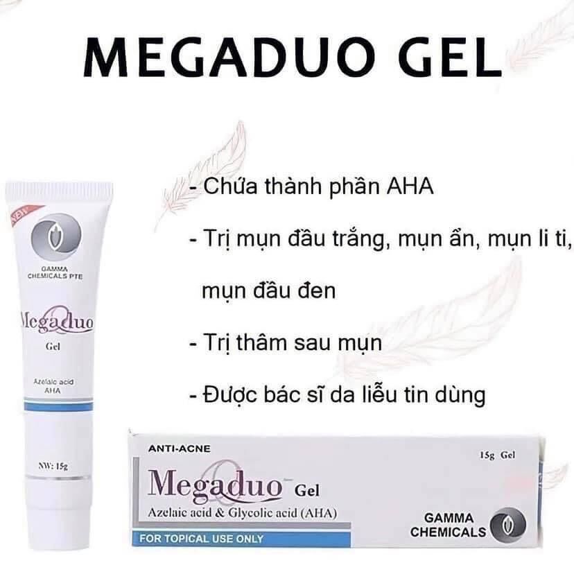 Megaduo Gel 15g hỗ trợ giảm mụn, thâm