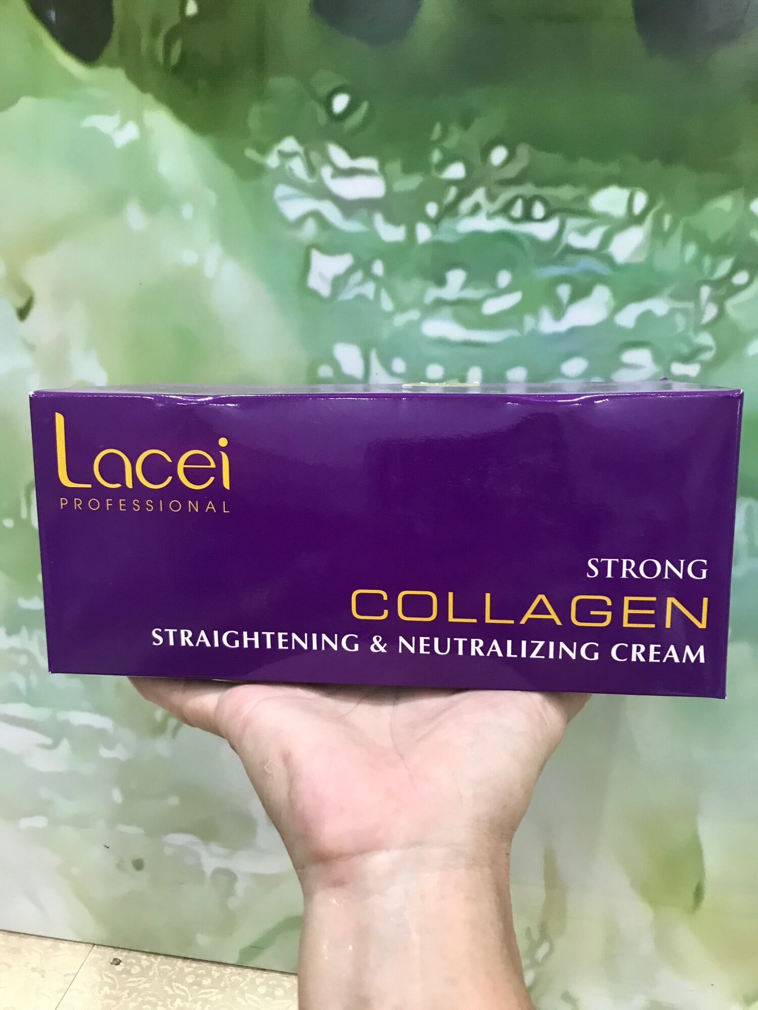 Thuốc Duỗi Tóc Cá Nhân Tại Nhà Không Cần Kẹp Nhiệt Collagen Lacei 500Mlx2