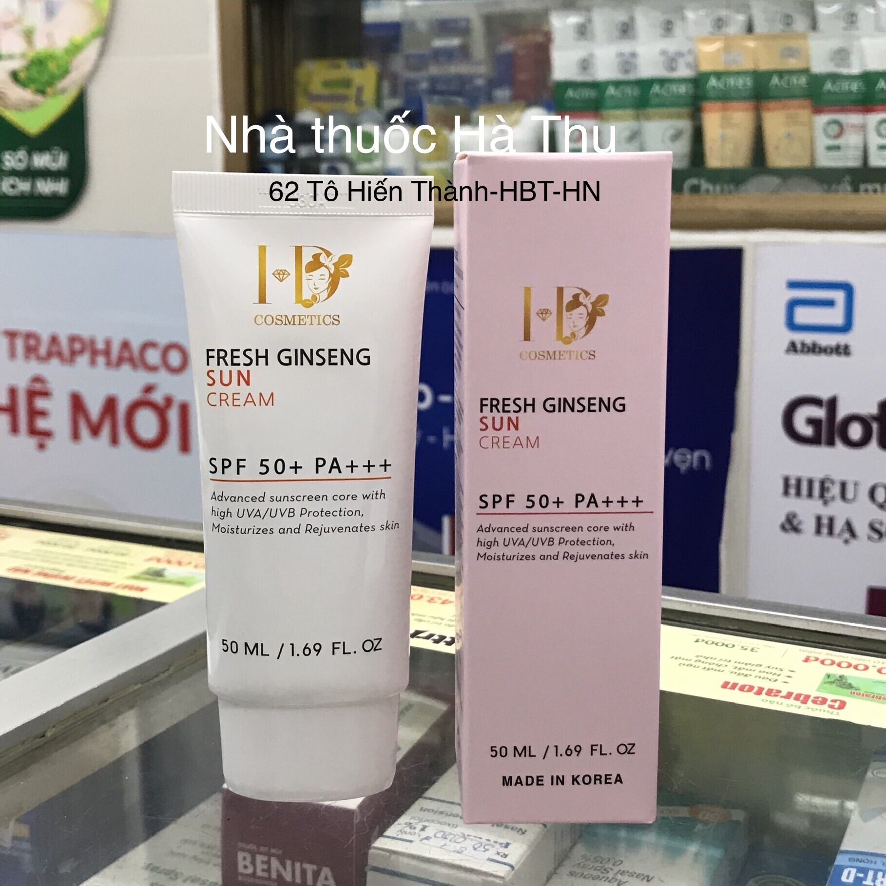 Kem chống nắng nhân sâm Hàn Quốc - Fresh Ginseng Suncream