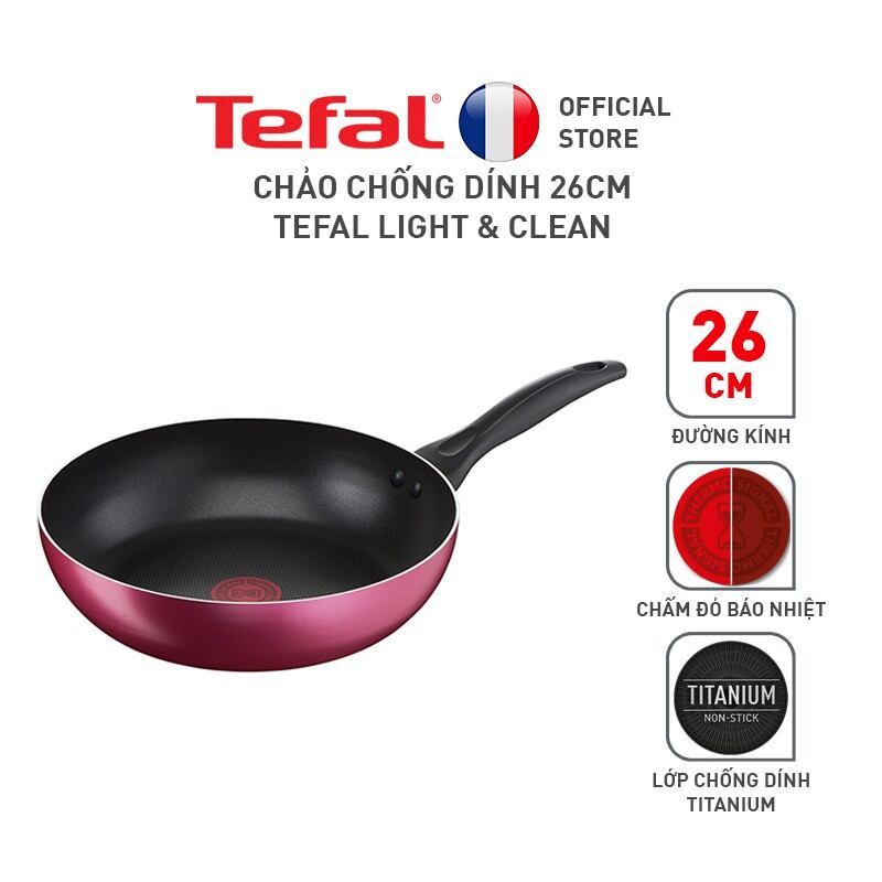 Chảo chiên Tefal Light & Clean 26cm
