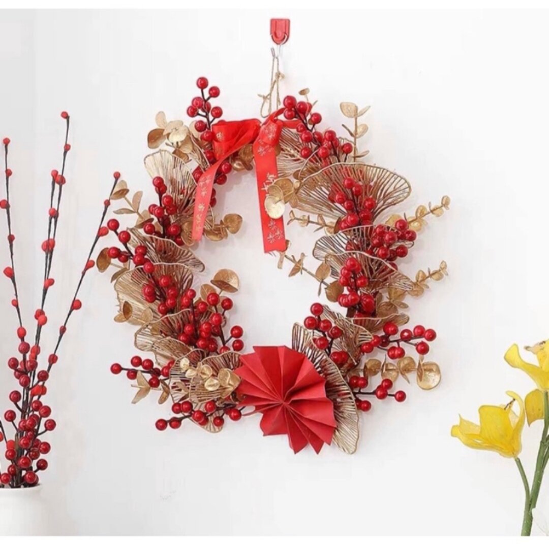 Nhánh Cherry đỏ, Nhánh Đào Đông Trang Trí