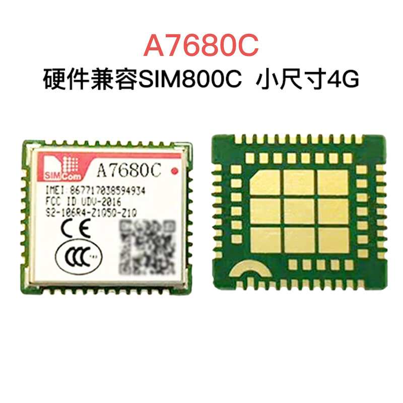 Mô-đun Simcom A7680c Cat1 Phần Cứng 4g Kích Thước Nhỏ Toàn Cầu Tương Thích Với Sim800c Cho Internet 