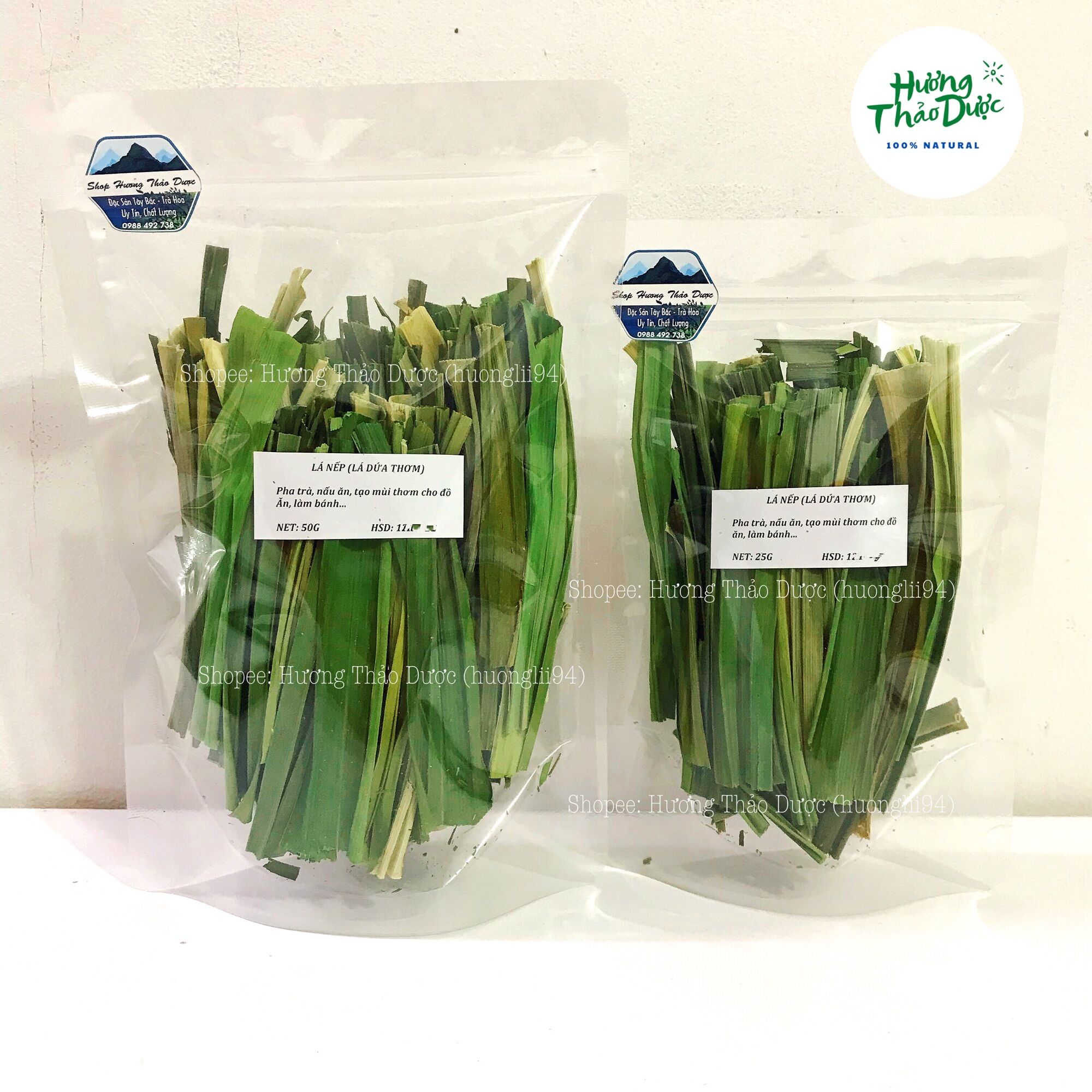 50g lá dứa thơm - lá nếp