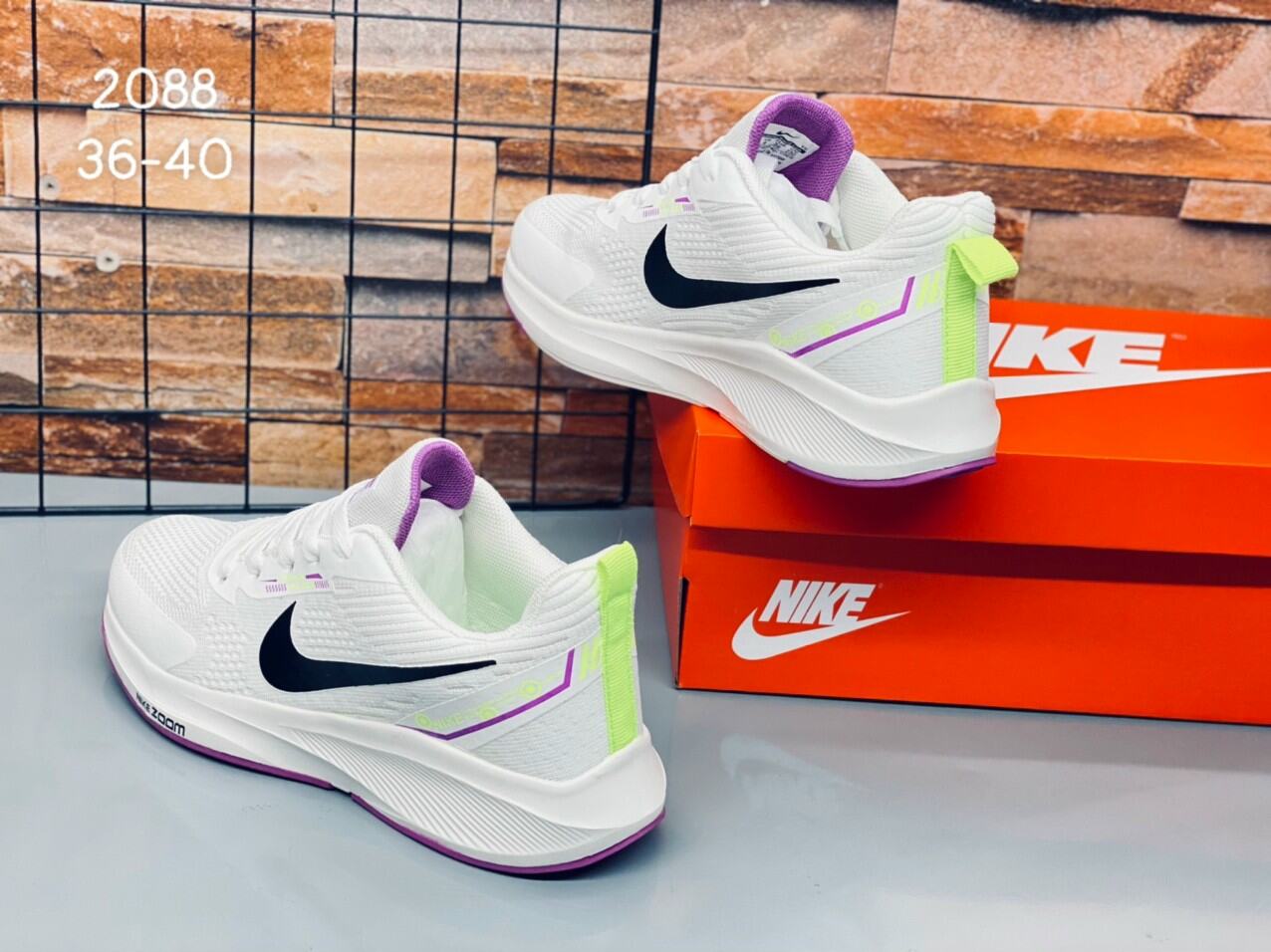 Giày thể thao nữ nike zom 2088 siêu nhẹ full box tặng kèm tất xuất khẩu khử mùi