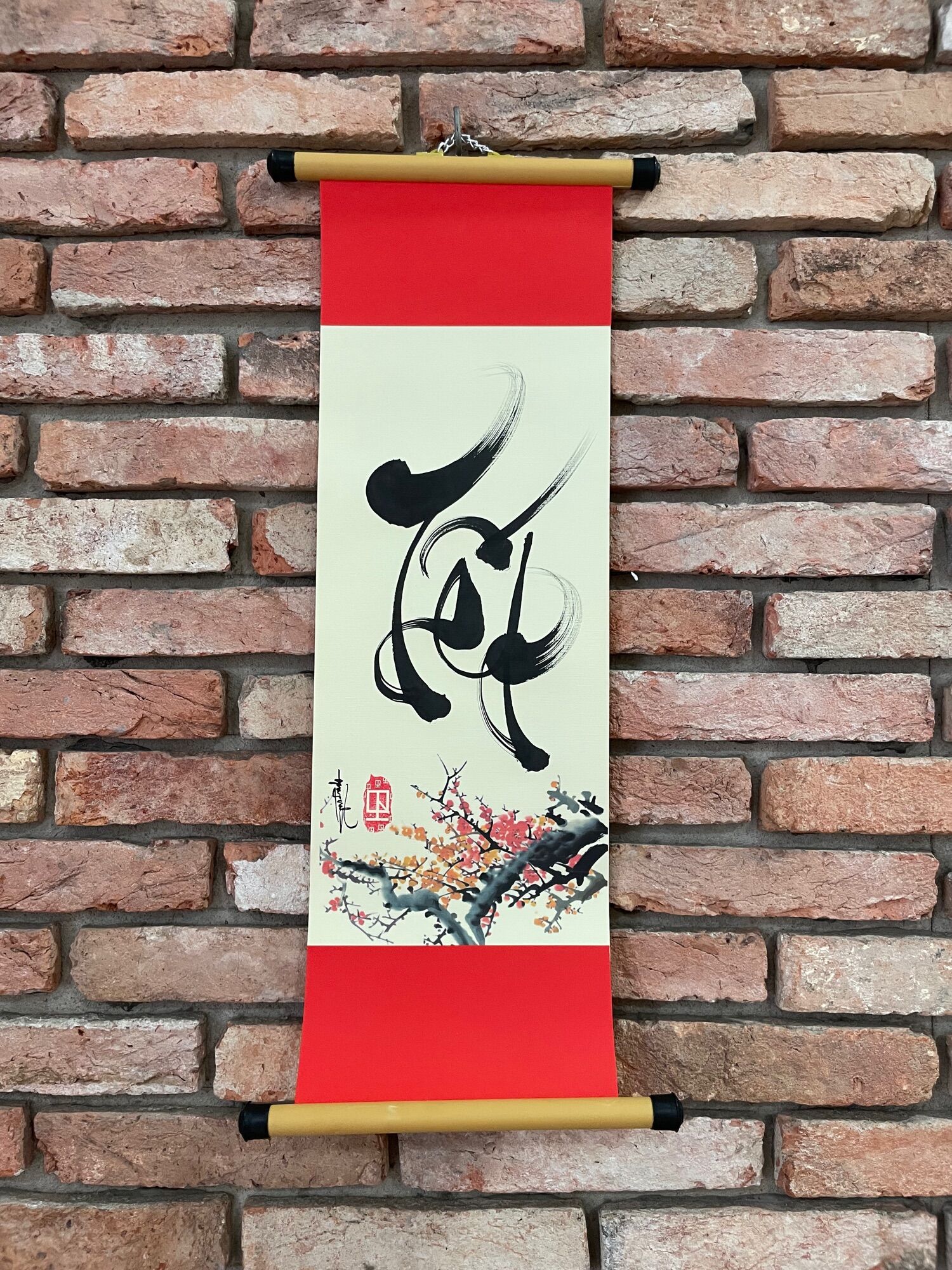 Câu đối thư pháp 20*54cm