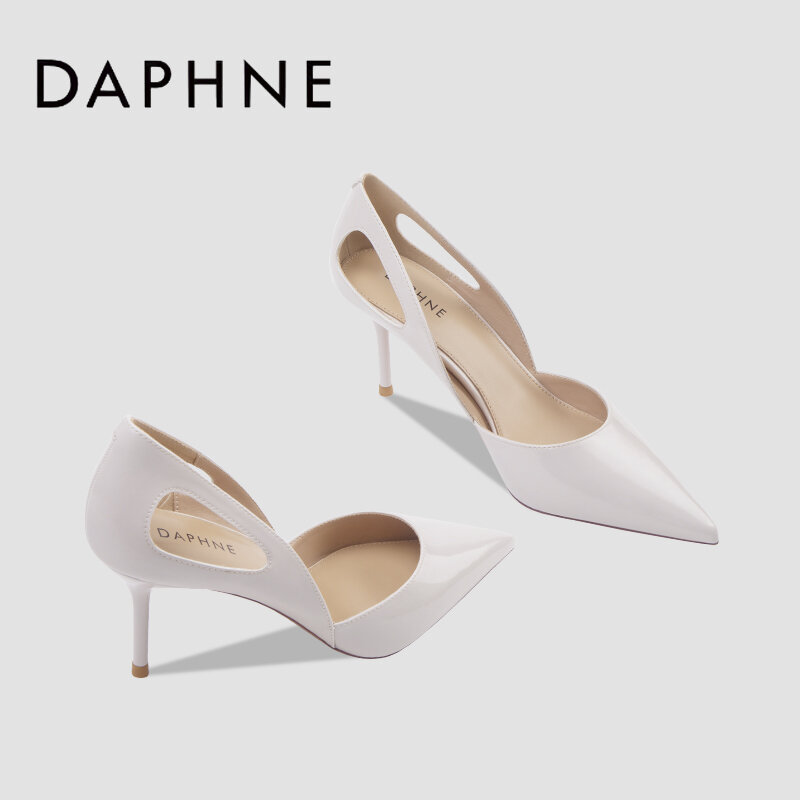 Daphne French Style Fashionable Pointed Toe High Heels Women's Elegant Thin Heel Slip-On Casual Leather Shoes Summer 2024 Giá 1,945,000 Đồng*Miễn phí vận chuyển