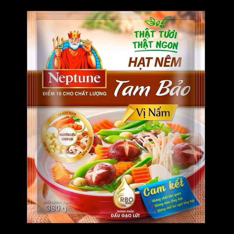 Hạt nêm Neptune Tam Bảo vị nấm gói 380gr