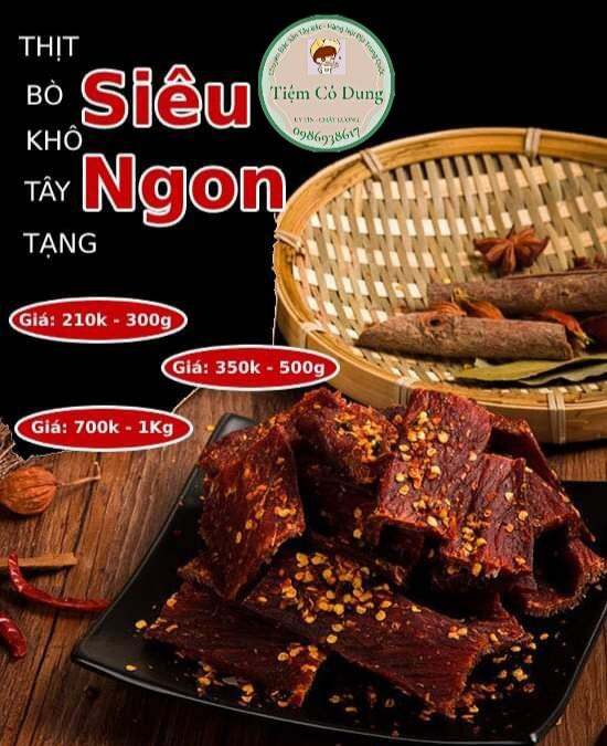 Bò khô tây tạng gói 300g ăn thử siêu ngon