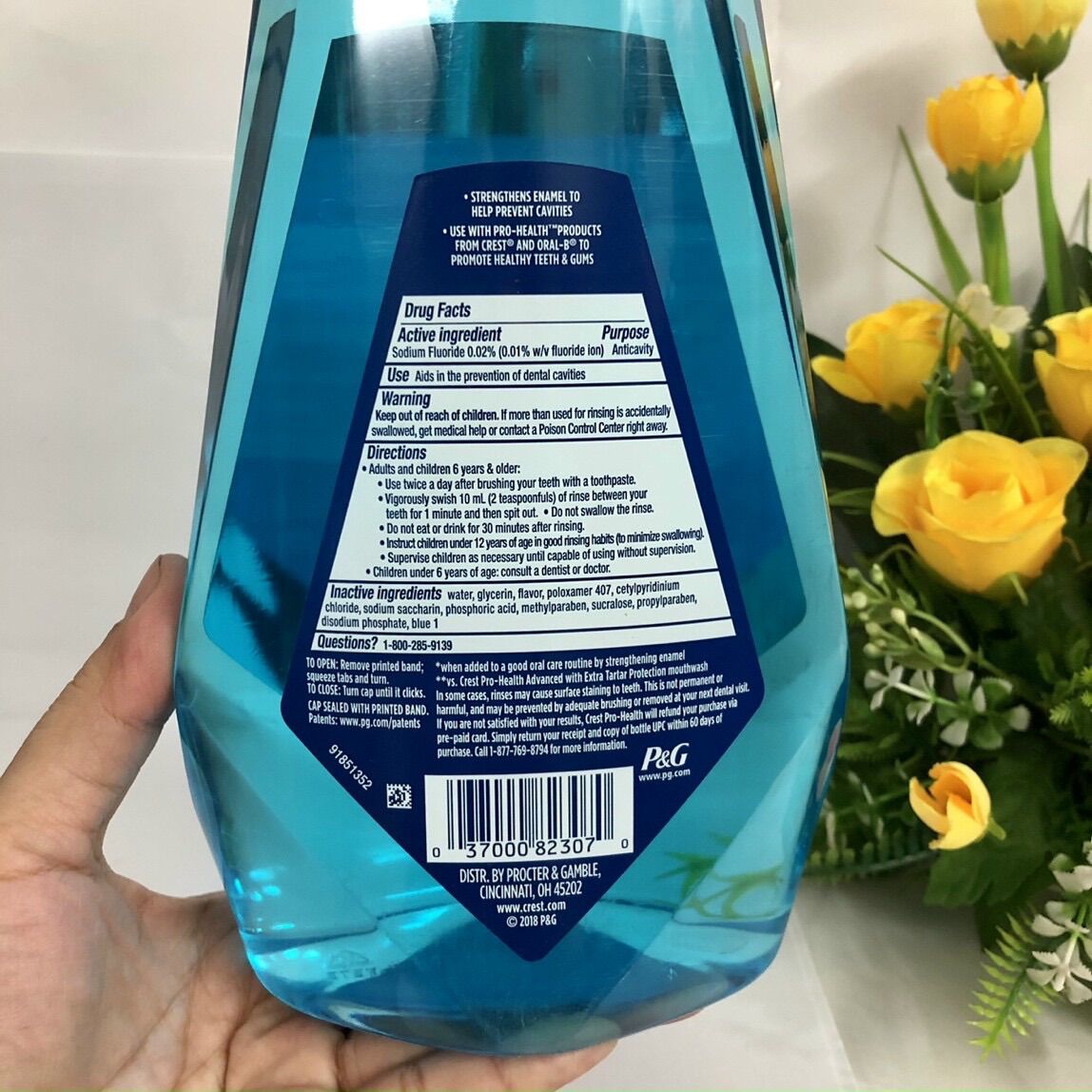 [CHÍNH HÃNG USA] Nước xúc miệng (Mouthwash) Crest Pro Health Advanced - USA