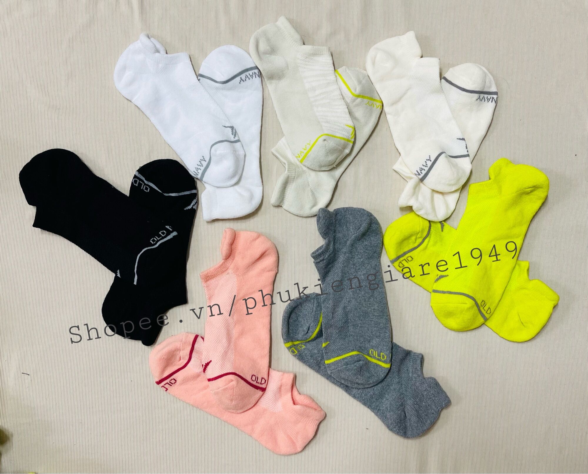 Tất vớ cổ ngắn nam nữ Oldnavy hàng xuất Mỹ chuẩn xịn