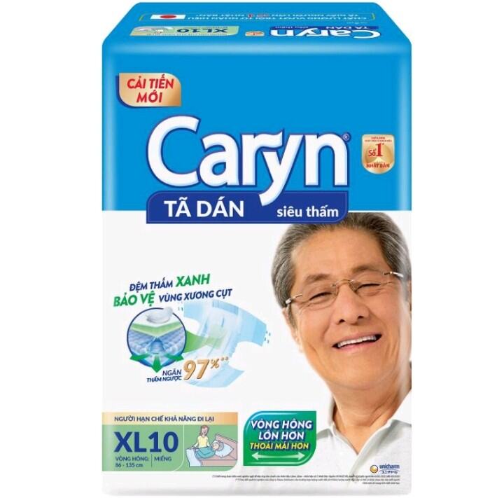 Bán lẻ 1 miếng tã dán Caryn size M/ML/XL cho mẹ đi sinh