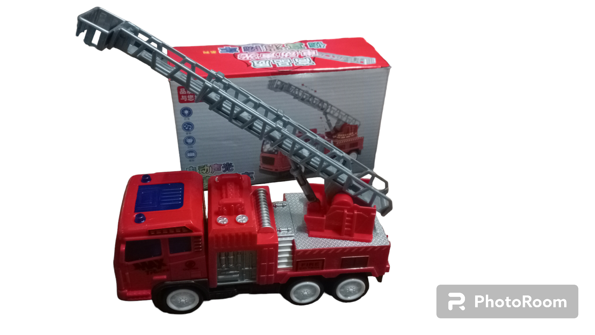 Xe thang cứu hỏa đồ chơi có nhạc đèn