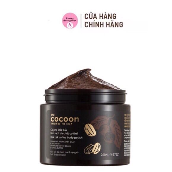 [Hcm]Cocoon Cà Phê Đắk Lắk Làm Sạch Da Chết Cơ Thể