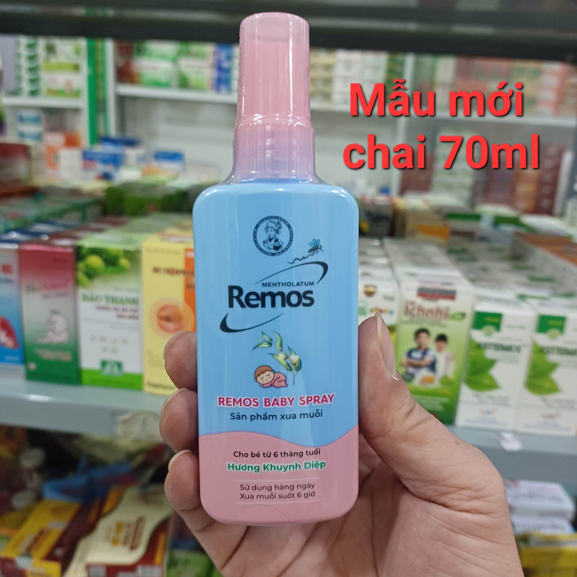 Xịt chống muỗi côn trùng cắn cho trẻ từ 6 tháng tuổi Remos