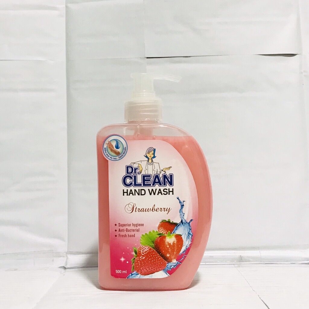 Sữa rửa tay dr clean hương dâu 500ml