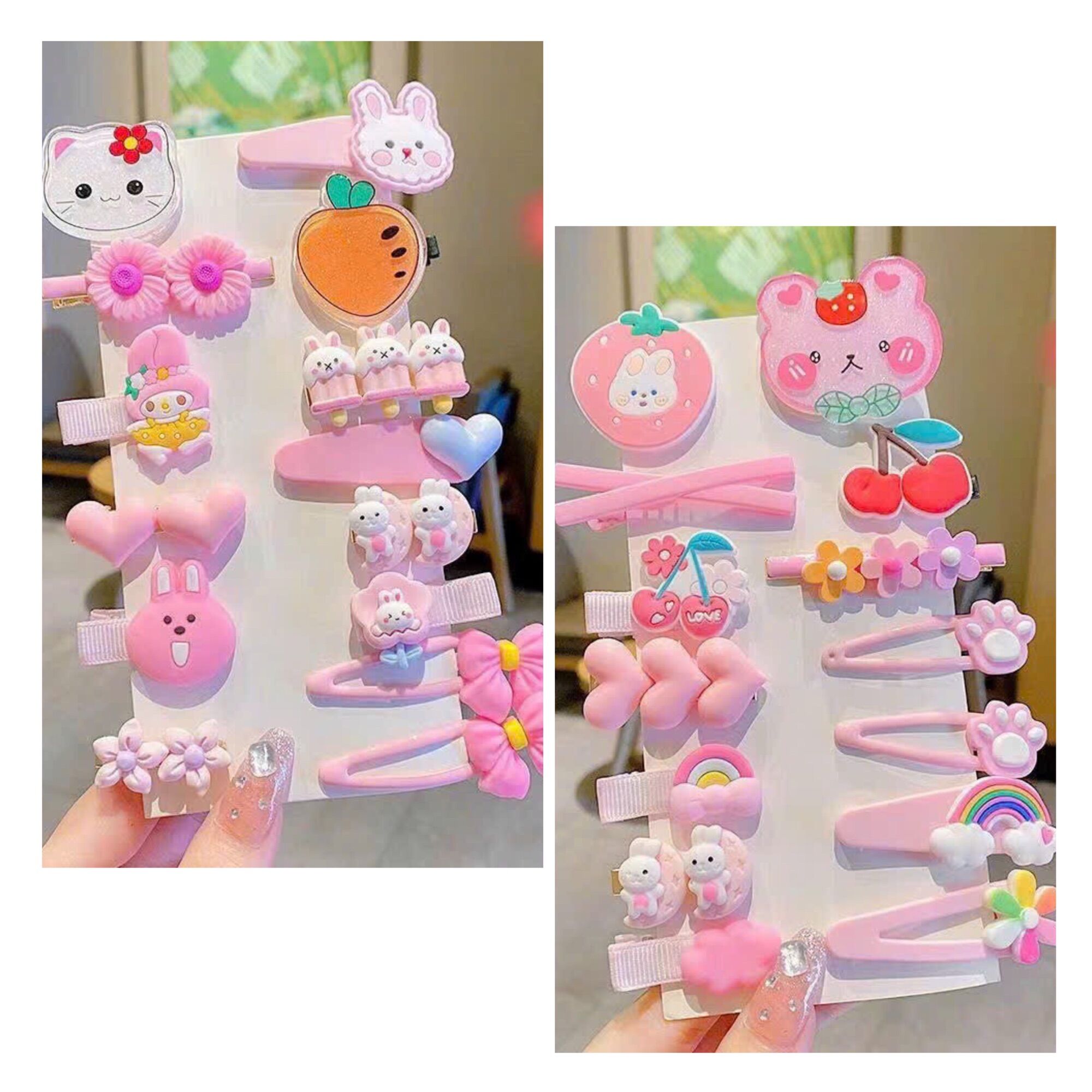 Set 14 chi tiết kẹp cho bé