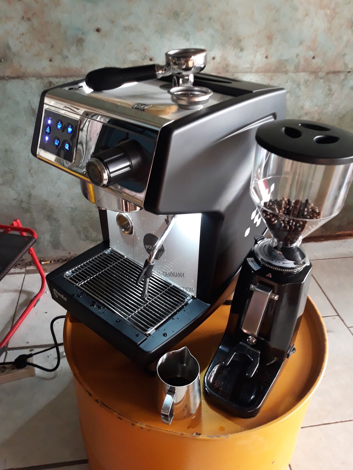 Combo máy pha cà phê Gemilai 3200