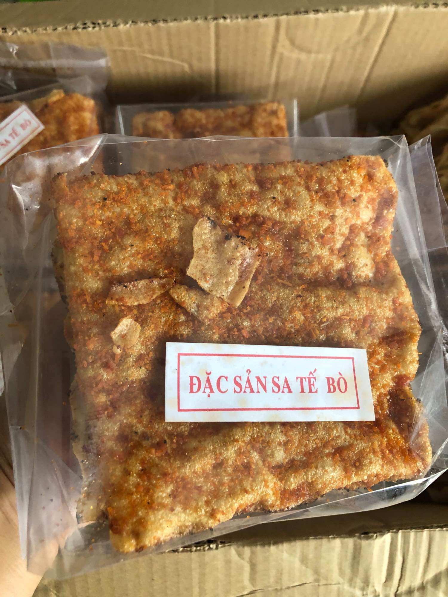 Bánh tráng nướng bò khô sate (1bich 5 cái)