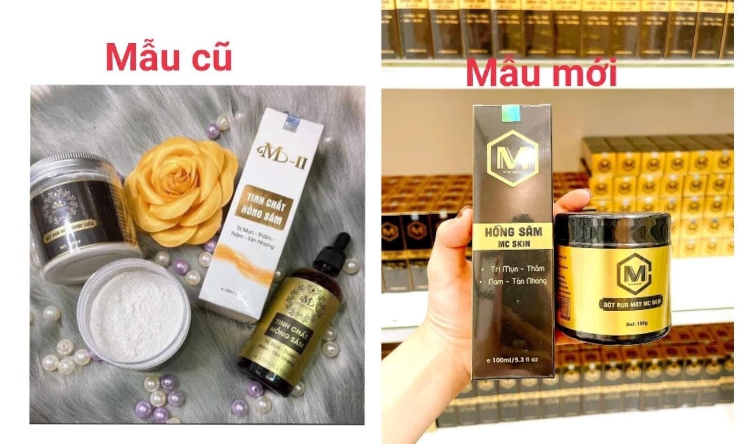 Tái tạo da hồng sâm + bột rửa mặt