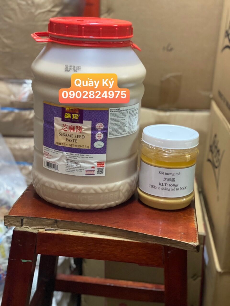 Sốt tương mè 500gr lee kum kee/kum chun sesame seed paste hongkong