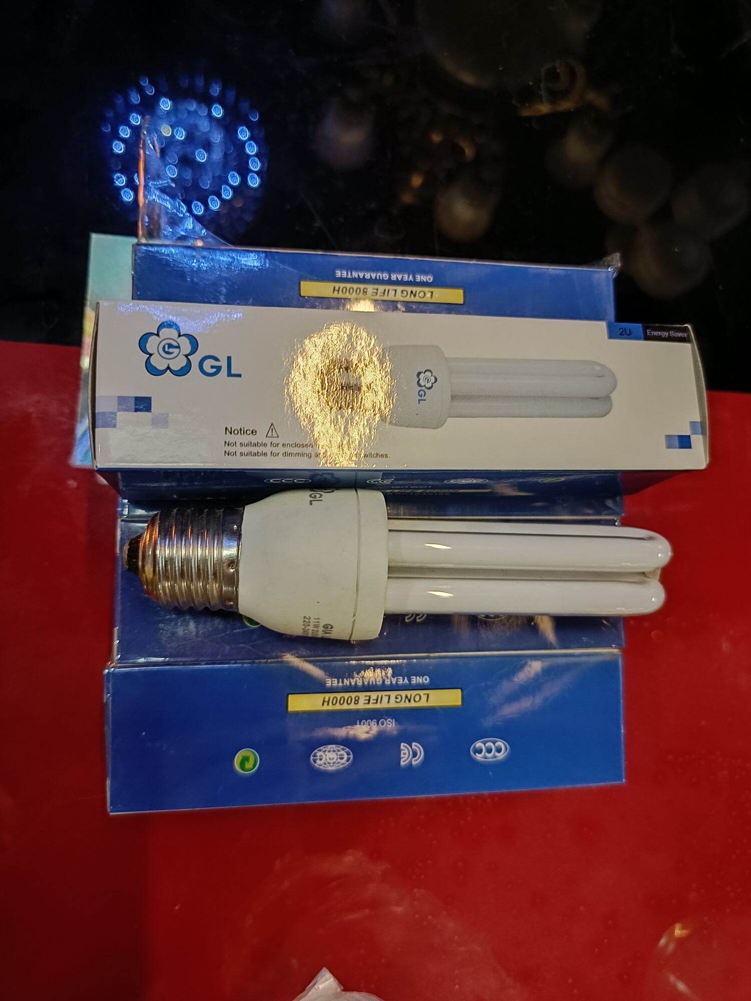 Combo 5 bóng compact GIA LỘC 2U 11w ánh sáng vàng. Hàng chính hãng. mua 10 tặng 1