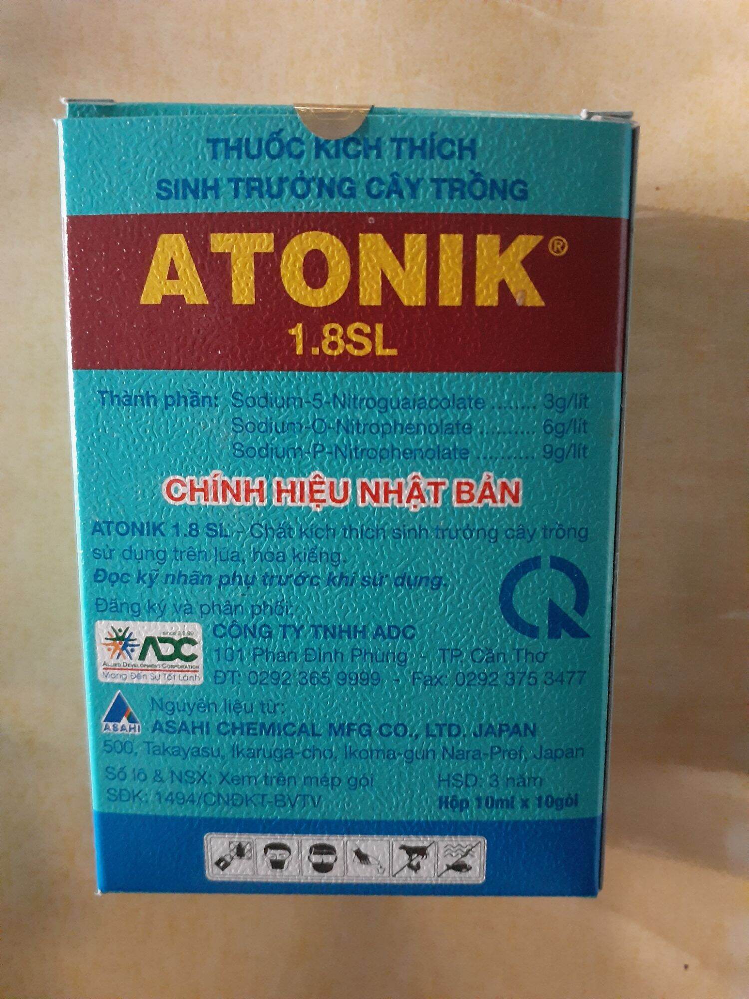 PHAN BÓN LÁ ATONICK HỘP 10 GÓI.