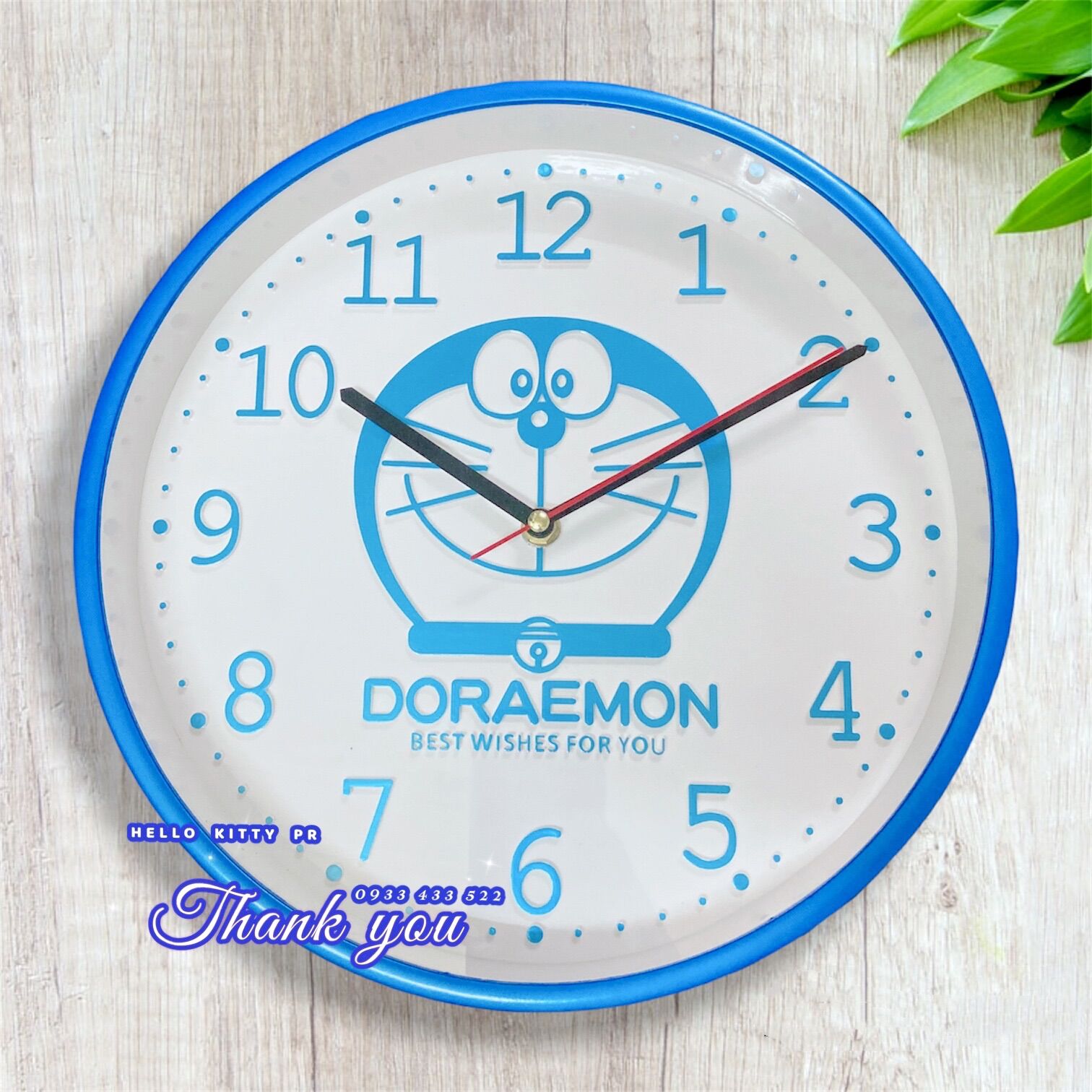 Đồng hồ treo tường cao cấp Doremon Doraemon